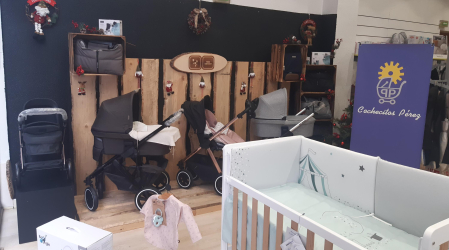 Interior de la tienda de Cochecitos Pérez