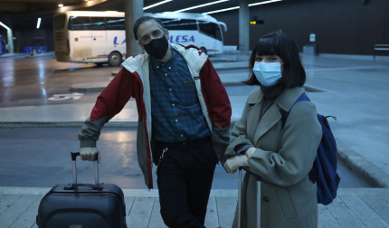 Patricia Las Heras y Gustavo Vinagre viajaron desde Bilbao