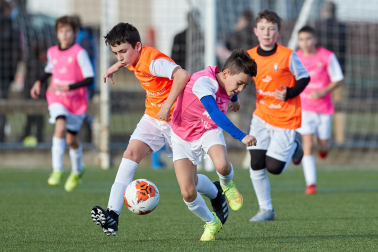 Imagen de la cuarta jornada del Torneo Interescolar./J. Caso y J.P. Urdíroz