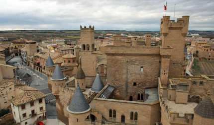 Una vista de Palacio de Olite