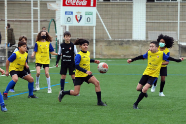 Imagen de uno de los partidos del Torneo Interescolar disputados el martes 28 de diciembre