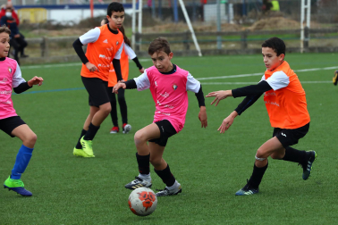 Imagen de uno de los partidos del Torneo Interescolar disputados el martes 28 de diciembre