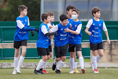 Imagen de uno de los partidos del Torneo Interescolar disputados el martes 28 de diciembre