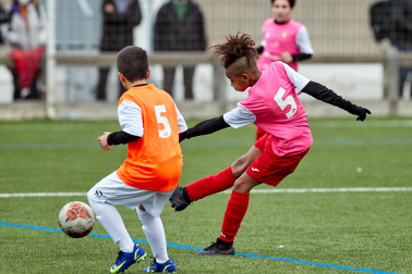 Imagen de uno de los partidos del Torneo Interescolar disputados el martes 28 de diciembre