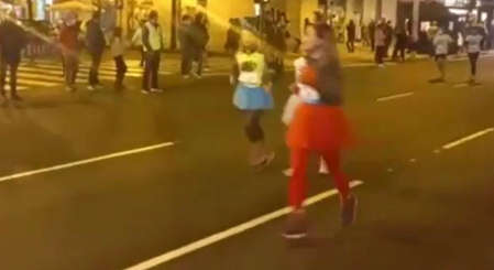 La San Silvestre de Pamplona, a su paso por la avenida de Bayona