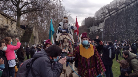 Cabalgata de Reyes en Pamplona./