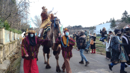 Cabalgata de Reyes en Pamplona./