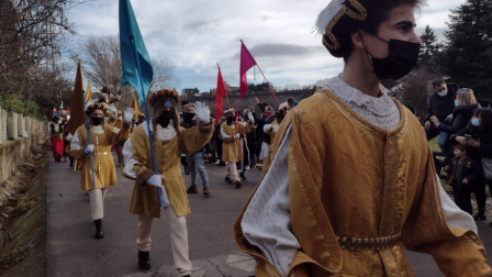 Cabalgata de Reyes en Pamplona./