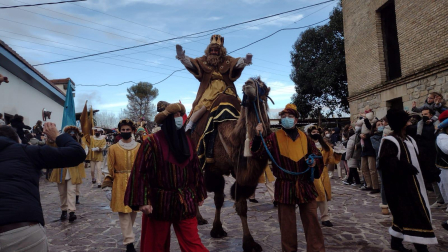 Cabalgata de Reyes en Pamplona./