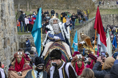 Los Reyes Magos, en el Ayuntamiento de Pamplona