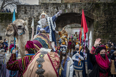 Los Reyes Magos, en el Ayuntamiento de Pamplona