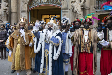 Los Reyes Magos, en el Ayuntamiento de Pamplona