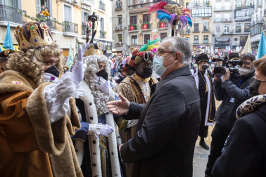 Los Reyes Magos, en el Ayuntamiento de Pamplona