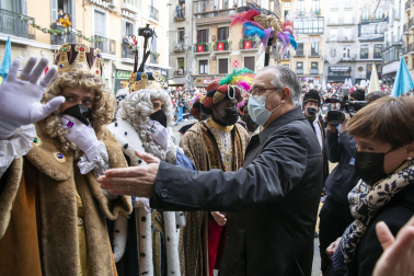 Los Reyes Magos, en el Ayuntamiento de Pamplona