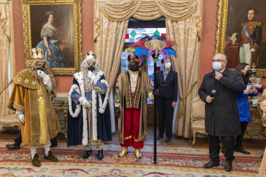 Los Reyes Magos, en el Ayuntamiento de Pamplona