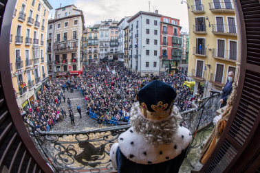 Los Reyes Magos, en el Ayuntamiento de Pamplona