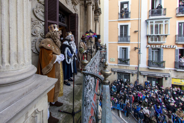 Los Reyes Magos, en el Ayuntamiento de Pamplona
