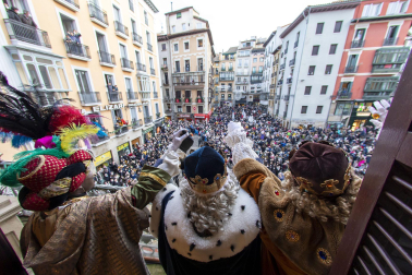 Los Reyes Magos, en el Ayuntamiento de Pamplona