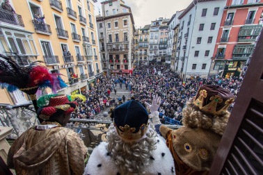 Los Reyes Magos, en el Ayuntamiento de Pamplona