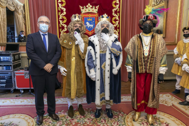 Los Reyes Magos, en el Ayuntamiento de Pamplona
