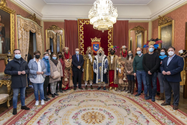 Los Reyes Magos, en el Ayuntamiento de Pamplona