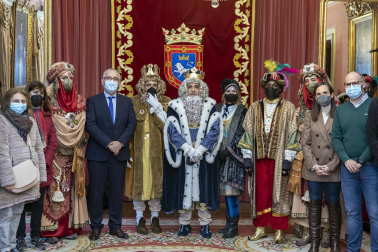 Los Reyes Magos, en el Ayuntamiento de Pamplona
