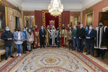 Los Reyes Magos, en el Ayuntamiento de Pamplona