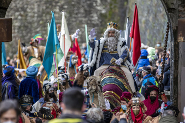 Los Reyes Magos, en el Ayuntamiento de Pamplona