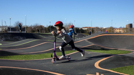 La pista de Pumptrack de la Rochapea