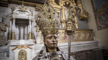 Imagen de San Fermín en la iglesia de San Lorenzo