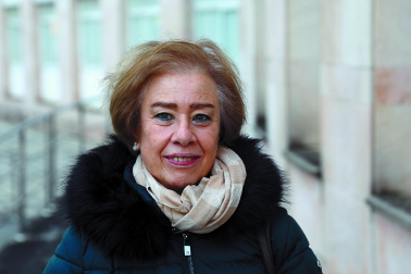 Mª Carmen Napal Ros, enfermera jubilada en el homenaje a enfermeros que han colaborado en la pandemia