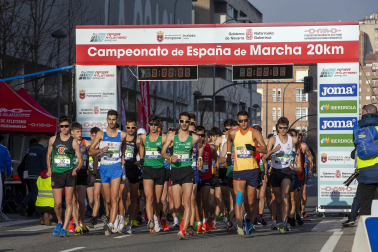 Fotos de los campeonatos de marcha, en Pamplona.