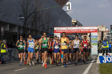 Fotos de los campeonatos de marcha, en Pamplona.