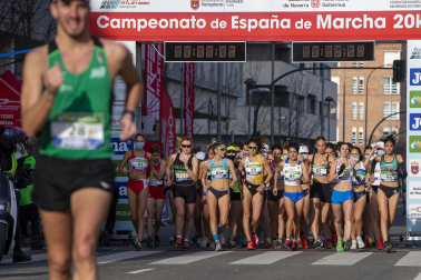 Fotos de los campeonatos de marcha, en Pamplona.