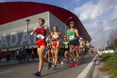 Fotos de los campeonatos de marcha, en Pamplona.