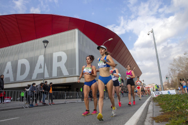 Fotos de los campeonatos de marcha, en Pamplona.