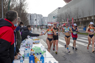Fotos de los campeonatos de marcha, en Pamplona.
