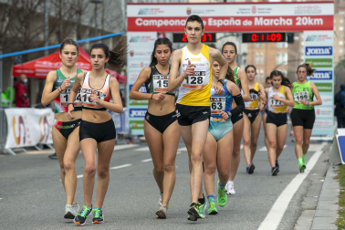 Fotos de los campeonatos de marcha, en Pamplona.