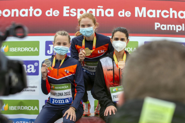 Fotos de los campeonatos de marcha, en Pamplona.