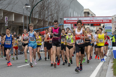 Fotos de los campeonatos de marcha, en Pamplona.