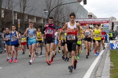 Fotos de los campeonatos de marcha, en Pamplona.