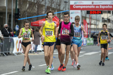 Fotos de los campeonatos de marcha, en Pamplona.