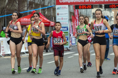 Fotos de los campeonatos de marcha, en Pamplona.