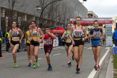 Fotos de los campeonatos de marcha, en Pamplona.