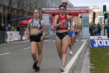 Fotos de los campeonatos de marcha, en Pamplona.