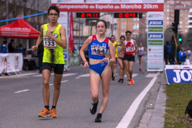 Fotos de los campeonatos de marcha, en Pamplona.