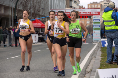 Fotos de los campeonatos de marcha, en Pamplona.