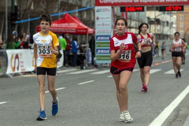 Fotos de los campeonatos de marcha, en Pamplona.