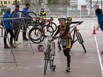 Benjamines y alevines disputaron en Estella el V Duatlón y la segunda jornada de los Juegos Deportivos de Navarra