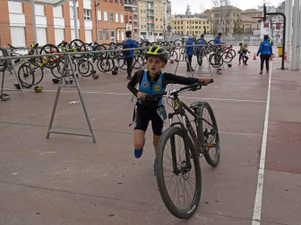 Benjamines y alevines disputaron en Estella el V Duatlón y la segunda jornada de los Juegos Deportivos de Navarra